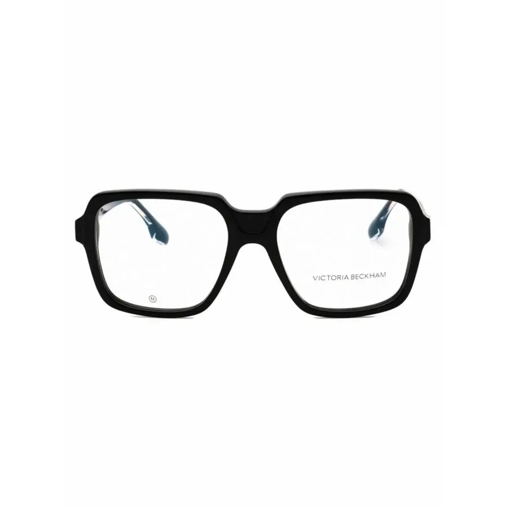 New Victoria Beckham VB2668 001 Black Square Acetate Glasses Women Authentic